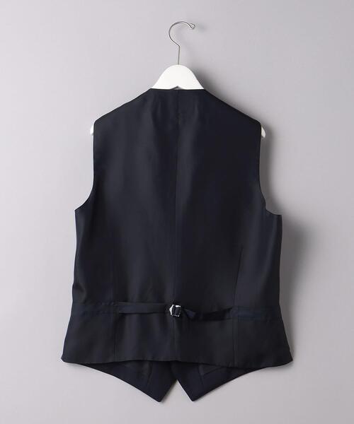 UNITED ARROWS（ユナイテッドアローズ）の「モヘア トロピカル 5ボタン ベスト（スーツベスト・メンズ・ブラック/ネイビー・46/48/50/44）」の3枚目の写真