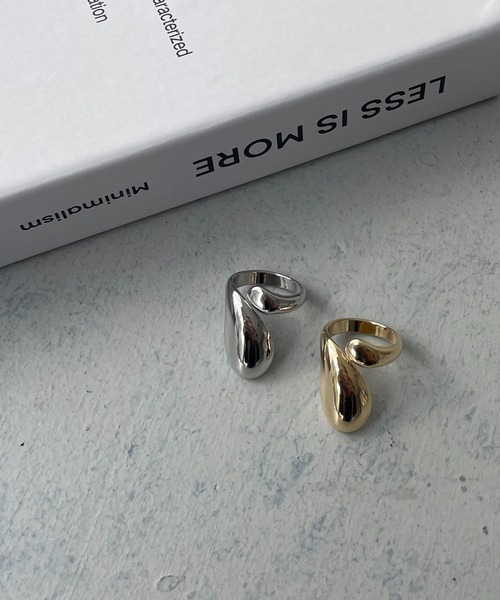 CLEIO（クレイオ）の「【cheriella】2wayティアドロップフォークリング（リング・レディース・シルバー/ゴールド・FREE）」の13枚目の写真