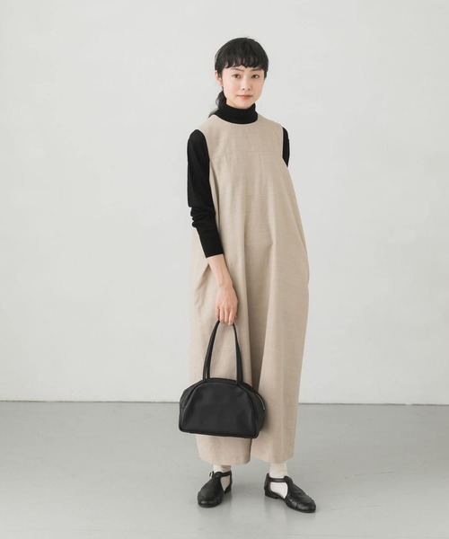 かぐれ（カグレ）の「ウールコットンクルーネックワンピース