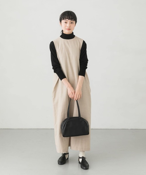 かぐれ（カグレ）の「ウールコットンクルーネックワンピース