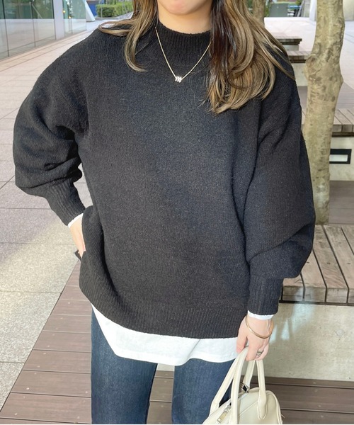 apres jour(アプレジュール)の「もちもちMILKニット【ZOZOTOWN限定アイテム】(ニット/セーター・レディース・ブラック/ライトピンク/スモークピンク/ボルドー/アイボリー/モカ/ミント/ライトブルー/ラベンダー・フリー/X-LARGE)」の20枚目の写真