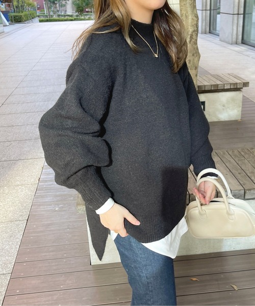 apres jour(アプレジュール)の「もちもちMILKニット【ZOZOTOWN限定アイテム】(ニット/セーター・レディース・ブラック/ライトピンク/スモークピンク/ボルドー/アイボリー/モカ/ミント/ライトブルー/ラベンダー・フリー/X-LARGE)」の22枚目の写真