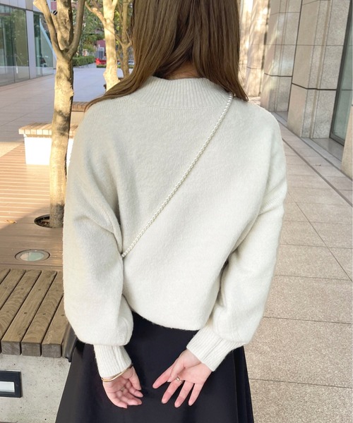 apres jour(アプレジュール)の「もちもちMILKニット【ZOZOTOWN限定アイテム】(ニット/セーター・レディース・ブラック/ライトピンク/スモークピンク/ボルドー/アイボリー/モカ/ミント/ライトブルー/ラベンダー・フリー/X-LARGE)」の16枚目の写真