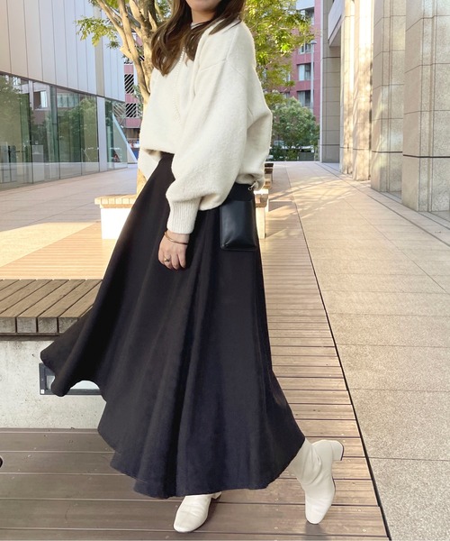 apres jour(アプレジュール)の「もちもちMILKニット【ZOZOTOWN限定アイテム】(ニット/セーター・レディース・ブラック/ライトピンク/スモークピンク/ボルドー/アイボリー/モカ/ミント/ライトブルー/ラベンダー・フリー/X-LARGE)」の18枚目の写真