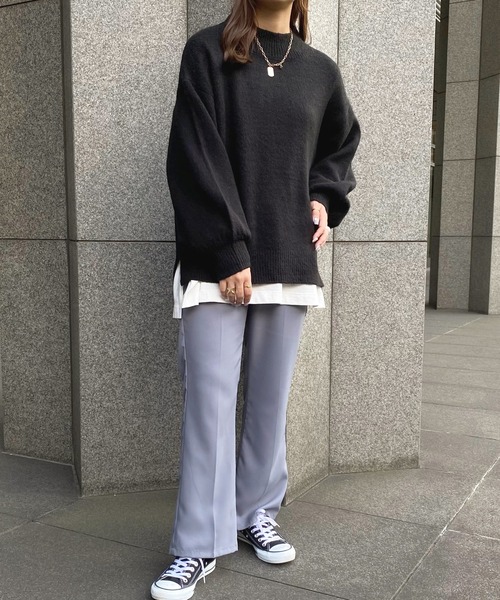 apres jour(アプレジュール)の「もちもちMILKニット【ZOZOTOWN限定アイテム】(ニット/セーター・レディース・ブラック/ライトピンク/スモークピンク/ボルドー/アイボリー/モカ/ミント/ライトブルー/ラベンダー・フリー/X-LARGE)」の12枚目の写真