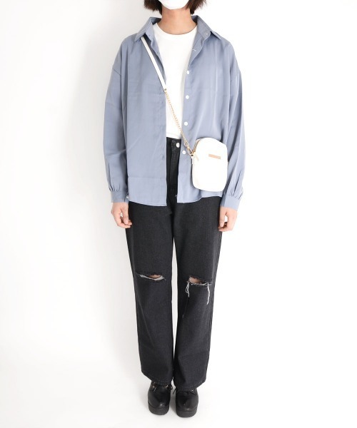 urge：（アージコロン ）の「【URGE：】ハイウエスト ダメージ デニムパンツ（デニムパンツ・レディース・ブラック・MEDIUM/LARGE/SMALL/X-LARGE）」の11枚目の写真