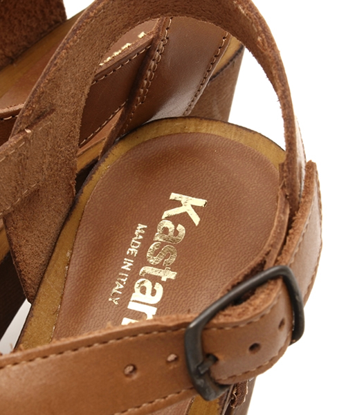 Kastane（カスタネ）の「【Kastane】クロスストラップレザーサンダル　made in italy（サンダル・レディース・ブラック/キャメル・35/39/37/38/36）」の8枚目の写真
