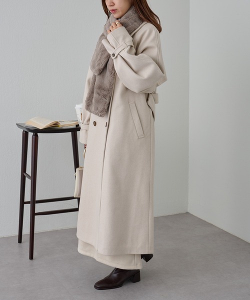 COLONY 2139（コロニートゥーワンスリーナイン）の「フェイクエコファーマフラー（マフラー・レディース・モカ/アイボリー/ブラック/グレイッシュベージュ・FREE）」の18枚目の写真