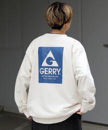 【GERRY】バックプリント / 袖プリント / ナイロンポケット プルオーバースウェット