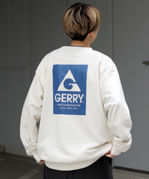 GERRY(ジェリー)の「【GERRY】バックプリント / 袖プリント / ナイロンポケット プルオーバースウェット(スウェット・メンズ・ブラック/グレー系その他/ブラック系その他/杢グレー/ブルー系その他/ホワイト系その他/ホワイト系その他2/ブラック系その他2/アイボリー/グリーン/グリーン系その他2・M/L)」の8枚目の写真