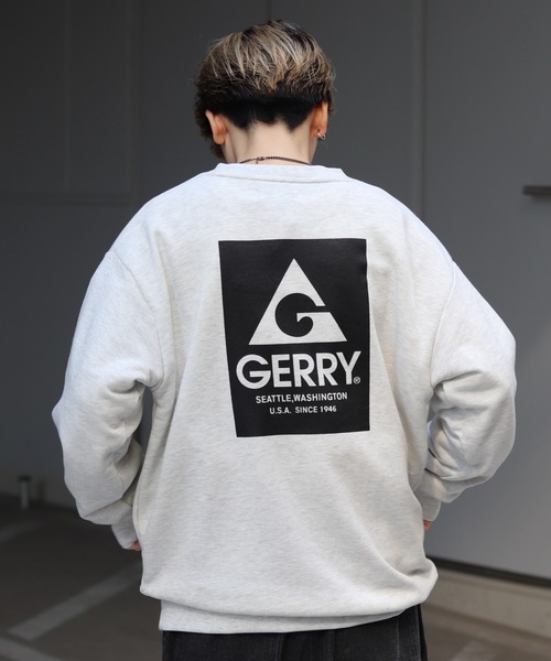 GERRY(ジェリー)の「【GERRY】バックプリント / 袖プリント / ナイロンポケット プルオーバースウェット(スウェット・メンズ・ブラック/グレー系その他/ブラック系その他/杢グレー/ブルー系その他/ホワイト系その他/ホワイト系その他2/ブラック系その他2/アイボリー/グリーン/グリーン系その他2・M/L)」の6枚目の写真