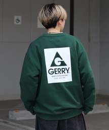 【GERRY】バックプリント / 袖プリント / ナイロンポケット プルオーバースウェット