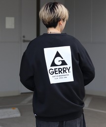 【GERRY】バックプリント / 袖プリント / ナイロンポケット プルオーバースウェット