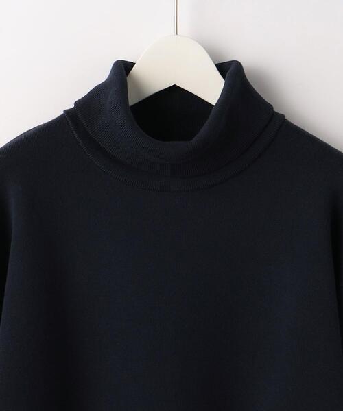 green label relaxing（グリーンレーベルリラクシング）の「クリアコットン スウェットライク ハイネック トップス -ウォッシャブル-（ニット/セーター・メンズ・ダークグリーン/ライトグレー/ネイビー・M/XL/S/L）」の4枚目の写真