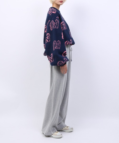 PUNYUS(プニュズ)の「パイピングスウェットパンツ(スウェットパンツ・レディース・グリーン/グレー/ブラック・1/2/3/4)」の10枚目の写真