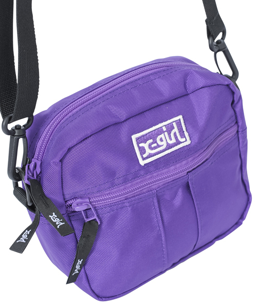 X-girl（エックスガール）の「OUTDOOR SHOULDER BAG（ショルダーバッグ・レディース・ブラック/パープル/ネイビー・ONE SIZE）」の7枚目の写真