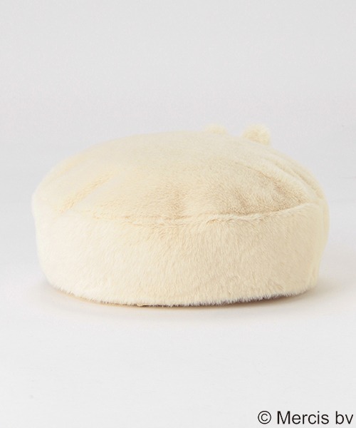 petit main（プティマイン）の「【Miffy】ベレー帽（ハンチング/ベレー帽・キッズ・オフホワイト/モカ・52cm/50cm/54cm）」の5枚目の写真