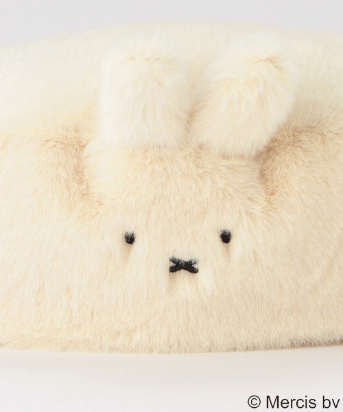 petit main（プティマイン）の「【Miffy】ベレー帽（ハンチング/ベレー帽・キッズ・オフホワイト/モカ・52cm/50cm/54cm）」の7枚目の写真