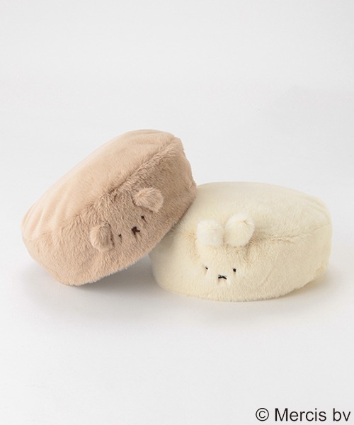petit main（プティマイン）の「【Miffy】ベレー帽（ハンチング/ベレー帽・キッズ・オフホワイト/モカ・52cm/50cm/54cm）」の4枚目の写真