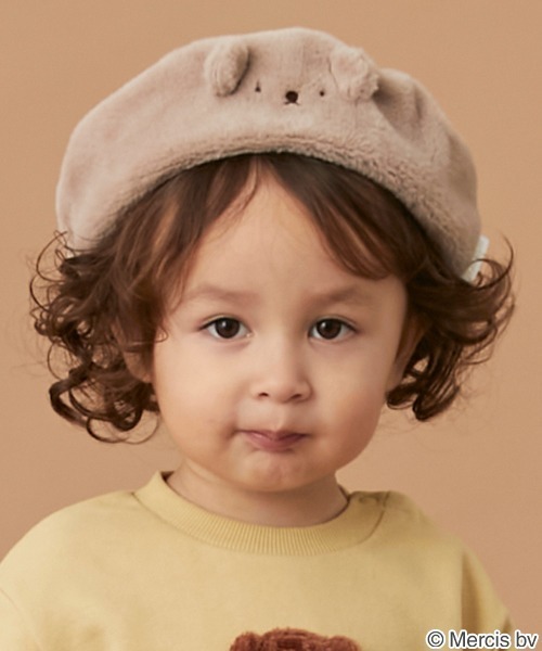 petit main（プティマイン）の「【Miffy】ベレー帽（ハンチング/ベレー帽・キッズ・オフホワイト/モカ・52cm/50cm/54cm）」の11枚目の写真