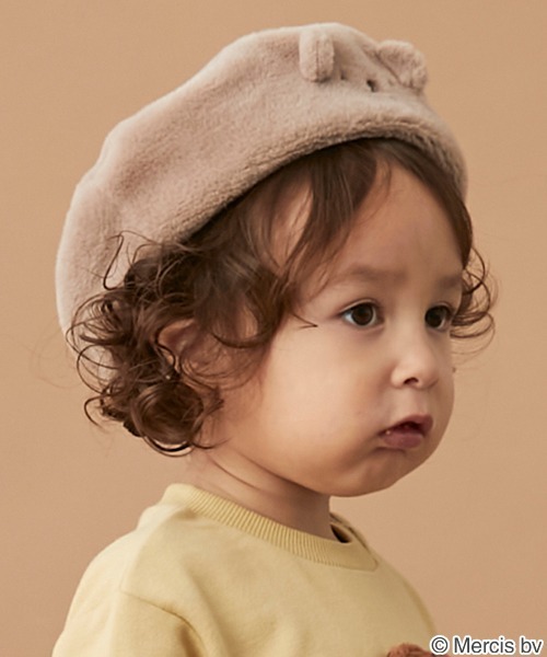 petit main（プティマイン）の「【Miffy】ベレー帽（ハンチング/ベレー帽・キッズ・オフホワイト/モカ・52cm/50cm/54cm）」の12枚目の写真