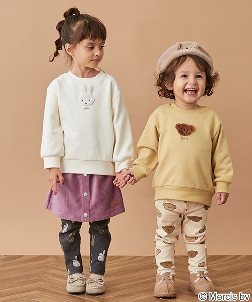 petit main（プティマイン）の「【Miffy】ベレー帽（ハンチング/ベレー帽・キッズ・オフホワイト/モカ・52cm/50cm/54cm）」の15枚目の写真