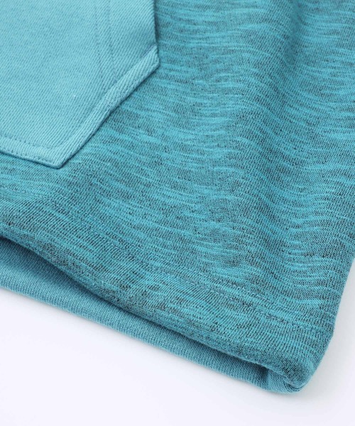 X-girl（エックスガール）の「COLORBLOCK SWEAT HOODIE（パーカー・レディース・チャコール/ライトグリーン/ホワイト・S/M）」の14枚目の写真