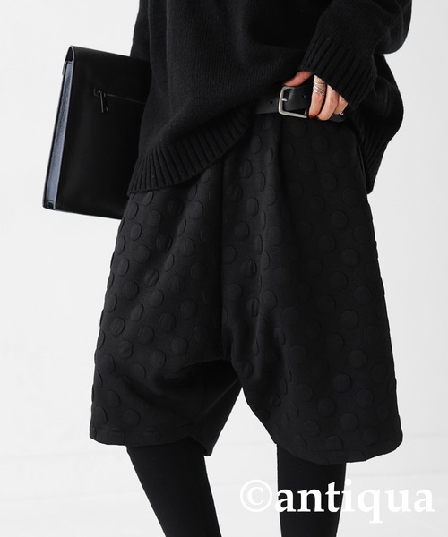 antiqua（アンティカ）の「サルエルハーフパンツ（その他パンツ・レディース・ブラック・FREE）」の8枚目の写真