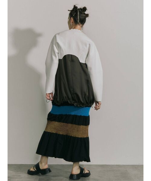 UN3D.（アンスリード）の「マルチカラーシャーリングスカート（スカート・レディース・ブルー/ブラック・36/38）」の13枚目の写真