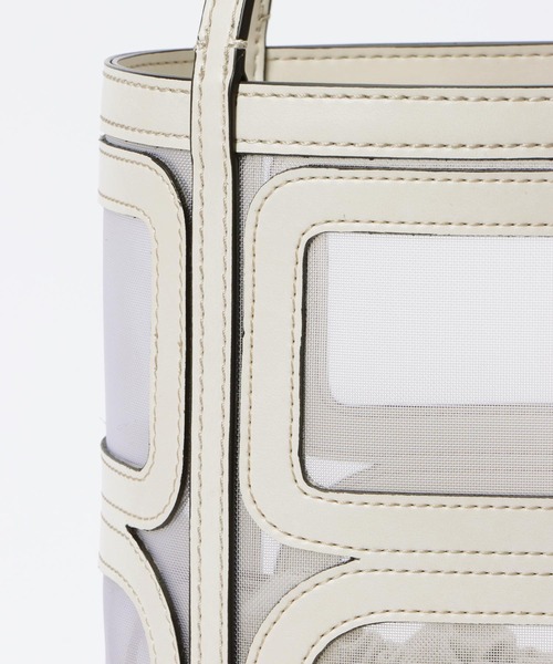 ORSETTO(オルセット)の「【ORSETTO(オルセット)】TULE BUCKET BAG / バケットバッグ(トートバッグ・レディース・アイボリー/ブラウン・2)」の5枚目の写真