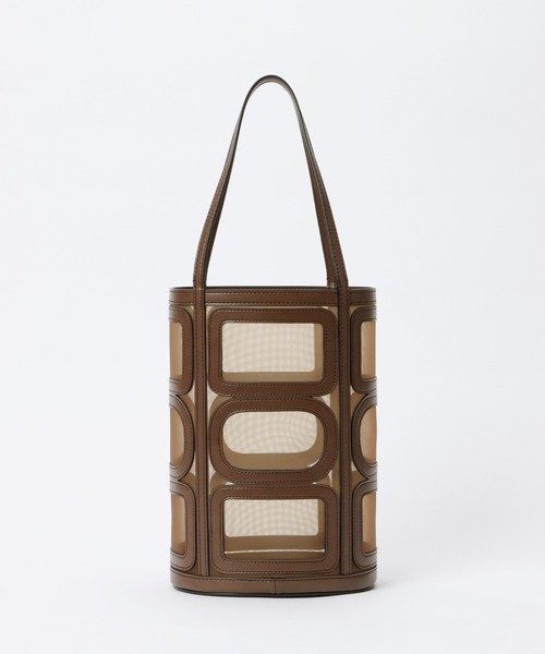 ORSETTO(オルセット)の「【ORSETTO(オルセット)】TULE BUCKET BAG / バケットバッグ(トートバッグ・レディース・アイボリー/ブラウン・2)」の9枚目の写真
