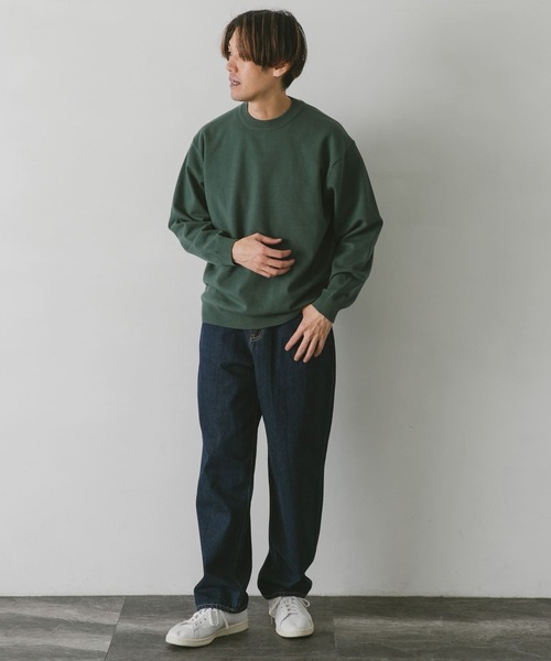 URBAN RESEARCH DOORS（アーバンリサーチドアーズ）の「ソフトタッチ クルーネックニット（ニット/セーター・メンズ・グレー/チャコールグレー/ブルー/モカ/オレンジ/グリーン・MEDIUM/LARGE）」の10枚目の写真