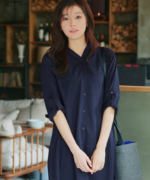 【新色追加・洗える】麻調パーカーチュニックブラウス(シャツ/ブラウス)|Tiaclasse(ティアクラッセ) 【新色追加・洗える】麻調パーカーチュニックブラウス(シャツ/ブラウス)|Tiaclasse(ティアクラッセ)