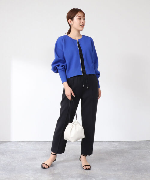 NOLLEY’S（ノーリーズ）の「《手洗い可能》ミニパールカーディガン（カーディガン/ボレロ・レディース・ブルー/グリーン/アイボリー/ネイビー/ブラック・38）」の18枚目の写真