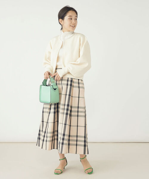 NOLLEY’S（ノーリーズ）の「《手洗い可能》ミニパールカーディガン（カーディガン/ボレロ・レディース・ブルー/グリーン/アイボリー/ネイビー/ブラック・38）」の21枚目の写真