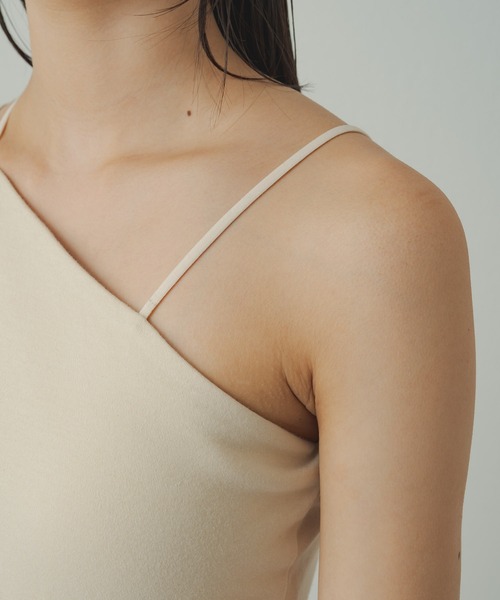 earthy（アーシー）の「earthy_ワンショル3ストラップキャミソール（キャミソール・レディース・オフホワイト/ホワイト/ブラック・S）」の20枚目の写真