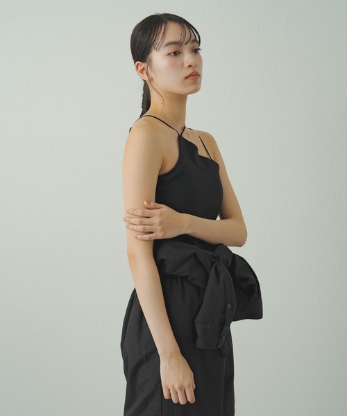 earthy（アーシー）の「earthy_ワンショル3ストラップキャミソール（キャミソール・レディース・オフホワイト/ホワイト/ブラック・S）」の17枚目の写真