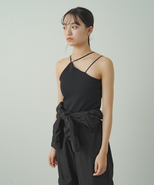 earthy（アーシー）の「earthy_ワンショル3ストラップキャミソール（キャミソール・レディース・オフホワイト/ホワイト/ブラック・S）」の18枚目の写真