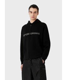 EMPORIO ARMANI | 【エンポリオ アルマーニ】スウェットシャツ ダブルジャージー製 フード ロゴ刺繍(スウェット)