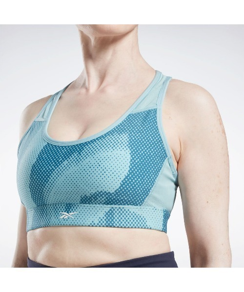 Reebok(リーボック)の「ルクス レーサー ブラ / TS Lux Per Racer Bra- AOP【返品不可商品】(スポーツブラ・レディース・ブルー/ブラック・X-SMALL/SMALL/MEDIUM/LARGE/X-LARGE)」の14枚目の写真