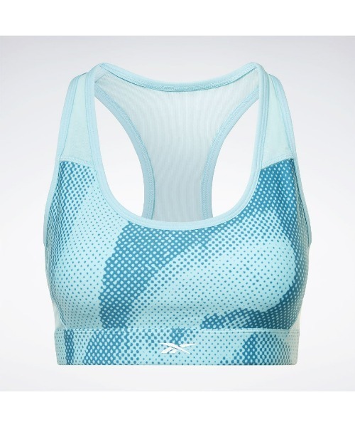 Reebok(リーボック)の「ルクス レーサー ブラ / TS Lux Per Racer Bra- AOP【返品不可商品】(スポーツブラ・レディース・ブルー/ブラック・X-SMALL/SMALL/MEDIUM/LARGE/X-LARGE)」の4枚目の写真