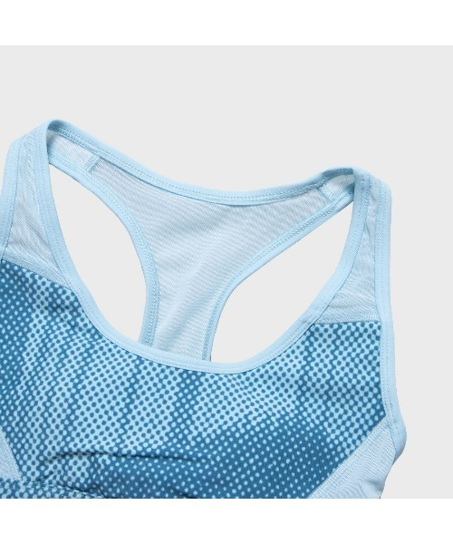 Reebok(リーボック)の「ルクス レーサー ブラ / TS Lux Per Racer Bra- AOP【返品不可商品】(スポーツブラ・レディース・ブルー/ブラック・X-SMALL/SMALL/MEDIUM/LARGE/X-LARGE)」の5枚目の写真