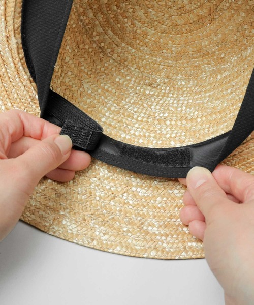 Basiquenti（ベーシックエンティ）の「ロングブリム 麦わら カンカン帽（ハット・メンズ・ブラック/ブラウン・FREE）」の14枚目の写真