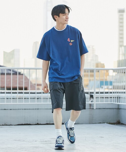 coen（コーエン）の「Chinook Sport（チヌークスポーツ）別注グログラン6ポケットカーゴショーツ（セットアップ対応）（カーゴパンツ・メンズ・ブラック/レッド・S/M/L/XL）」の3枚目の写真