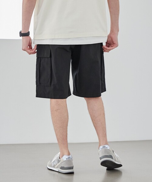 coen（コーエン）の「Chinook Sport（チヌークスポーツ）別注グログラン6ポケットカーゴショーツ（セットアップ対応）（カーゴパンツ・メンズ・ブラック/レッド・S/M/L/XL）」の19枚目の写真