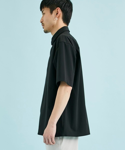 CITY TOKYO（シティトウキョウ）の「撥水スーパーストレッチハイゲージナイロンシャツ（シャツ/ブラウス・メンズ・グレー/ブラック・1/2）」の7枚目の写真