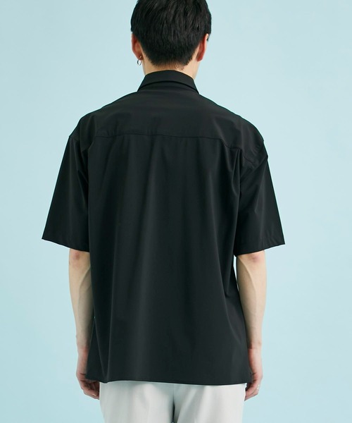 CITY TOKYO（シティトウキョウ）の「撥水スーパーストレッチハイゲージナイロンシャツ（シャツ/ブラウス・メンズ・グレー/ブラック・1/2）」の8枚目の写真