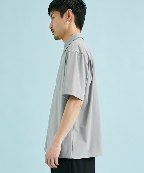 CITY TOKYO（シティトウキョウ）の「撥水スーパーストレッチハイゲージナイロンシャツ（シャツ/ブラウス・メンズ・グレー/ブラック・1/2）」の18枚目の写真