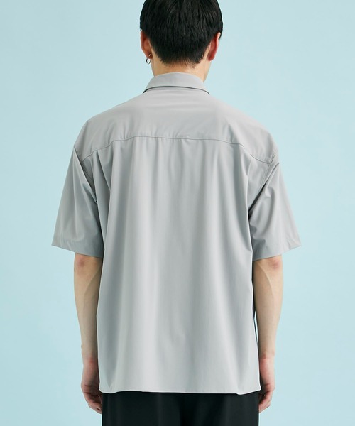CITY TOKYO（シティトウキョウ）の「撥水スーパーストレッチハイゲージナイロンシャツ（シャツ/ブラウス・メンズ・グレー/ブラック・1/2）」の19枚目の写真