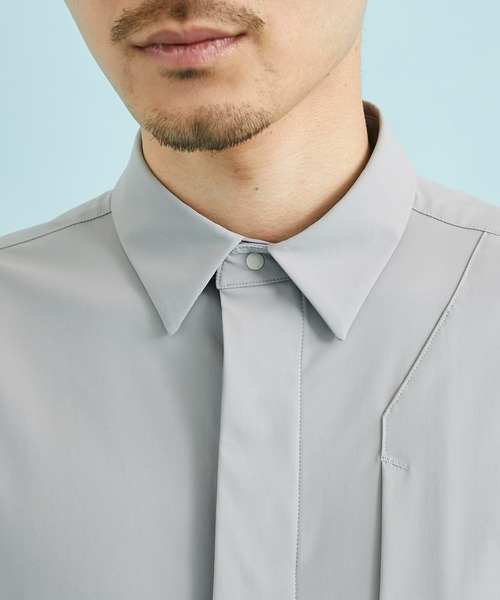 CITY TOKYO（シティトウキョウ）の「撥水スーパーストレッチハイゲージナイロンシャツ（シャツ/ブラウス・メンズ・グレー/ブラック・1/2）」の20枚目の写真